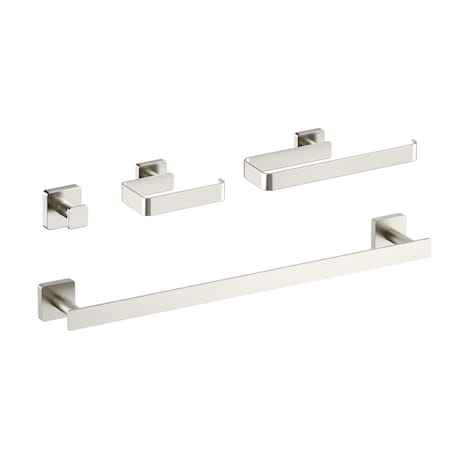 Kibi Blaze 4 Piece Bathroom Hardware Set C-KBA16-4BN-2